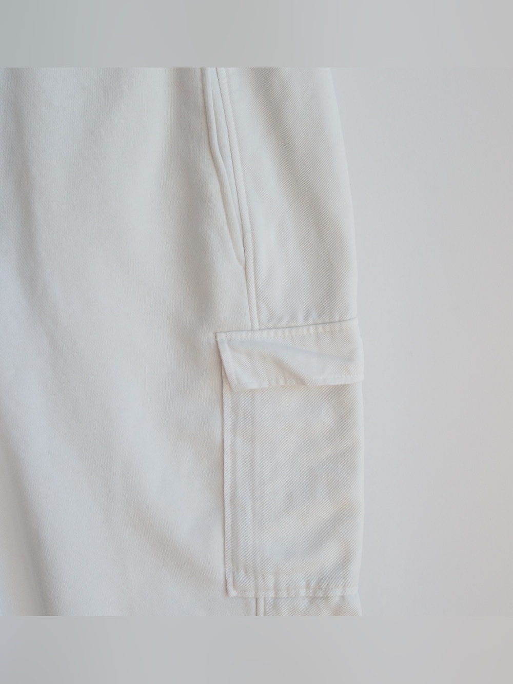 Reiss White Cotton Blend Cargo Jogger Pants M - Picture 2 of 6